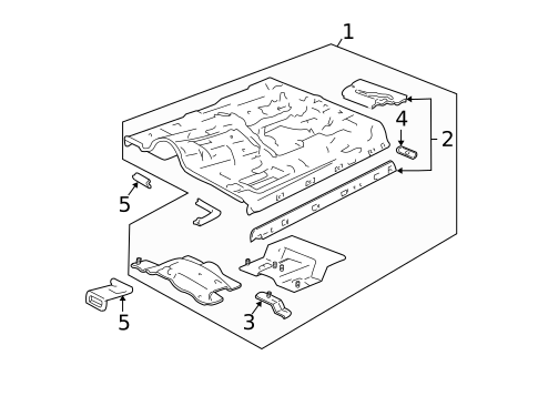 Floor - Cab for 2000 Chevrolet S10 #1