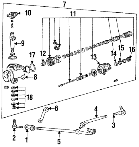Steering Gear & Linkage for 1996 Ford Bronco #0