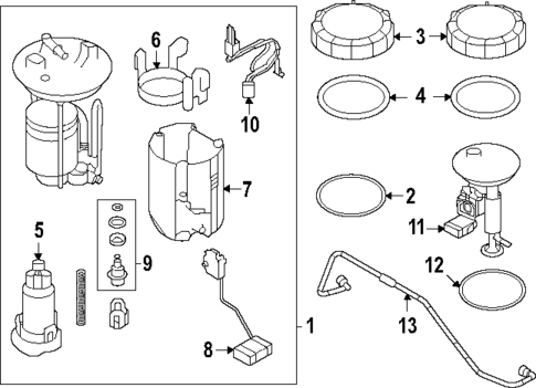 Fuel System Components for 2024 Subaru Impreza #1