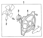 MR206990 - : Fan Blade for Mitsubishi Image