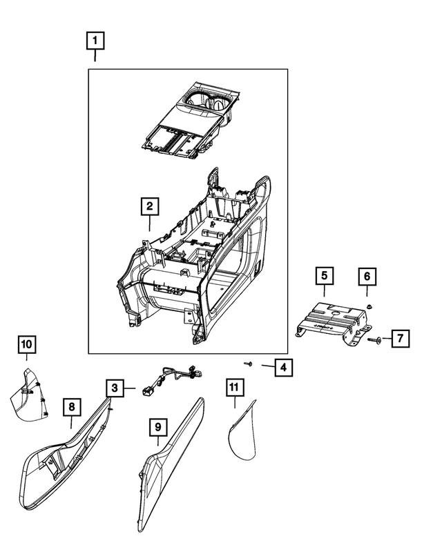 68657668AA - Interior Trim: Console Wiring for Mopar Image image