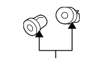 MU481131 - Body: Wheelhouse Liner Retainer Nut for Mitsubishi Image