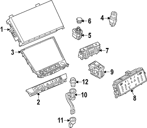 Front Console for 2025 Audi SQ7 #1