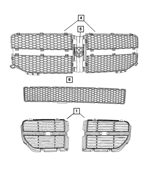 Grilles for 2007 Dodge Charger #1