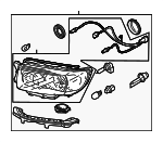 84001SA611 - Electrical: Headlamp Assembly for Subaru: Forester Image