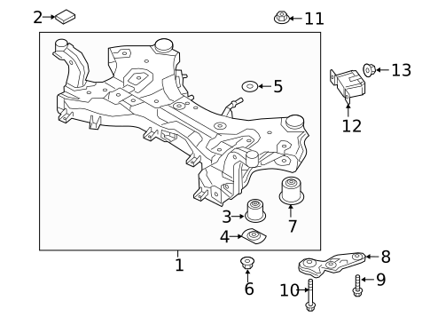 Suspension Mounting for 2017 Kia Niro #6