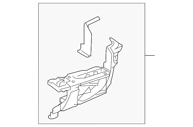 52153-04010 - Bumper Cover Support Rail (Right, Rear) 2016