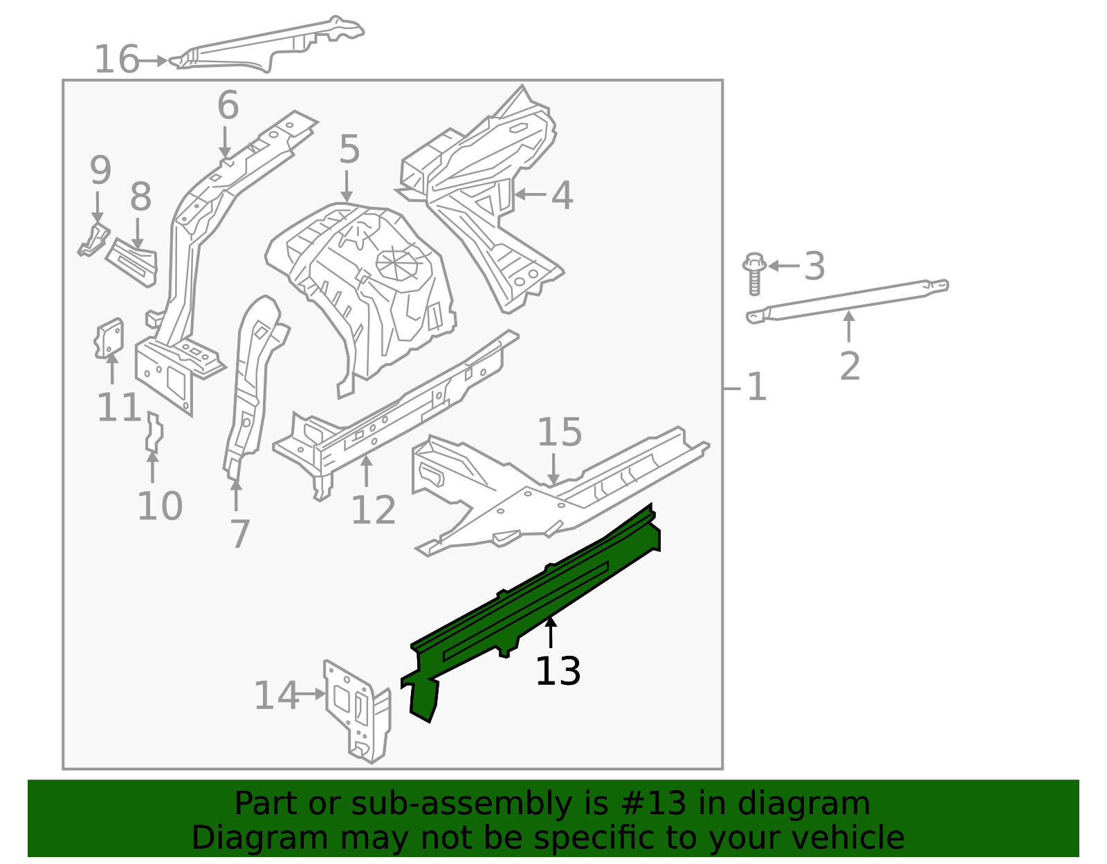 Frame Side Member - Structural Chassis Support | AutoNation Parts
