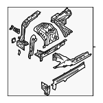 64500D2000 - Body: Apron/Rail Assembly for Genesis: G90 Image