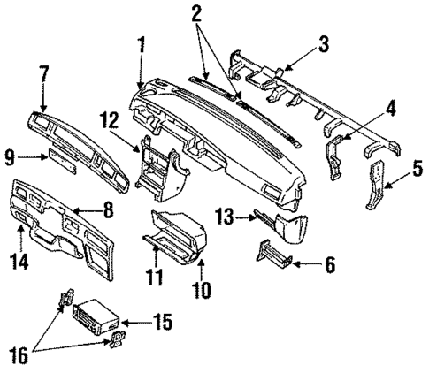 Instrument Panel for 1990 Nissan Stanza #0