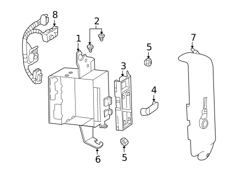 Navigation System Components for 2001 Chevrolet Impala #0