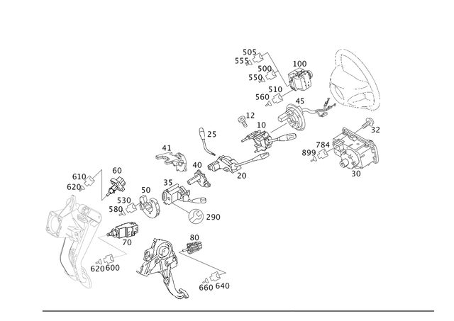 1715402545 - Special Equipment: Cruise Control Switch for Mercedes-Benz: CLS500, CLS55 AMG, CLS550, CLS63 AMG, E320, E500, E55 AMG, G55 AMG, G550, G550 4x4, G63 AMG, G65 AMG, SLK280, SLK300 Image image