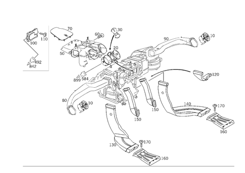 Air Ducting for 2006 Mercedes-Benz CLK350 #0