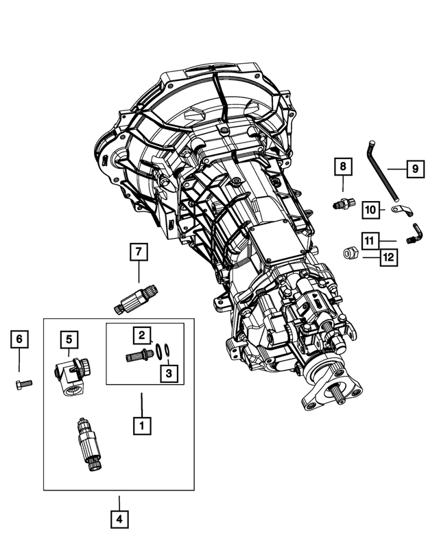 4626592 - Manual Transmission 6 Speed: Transmission Pipe Vent for Mopar Image