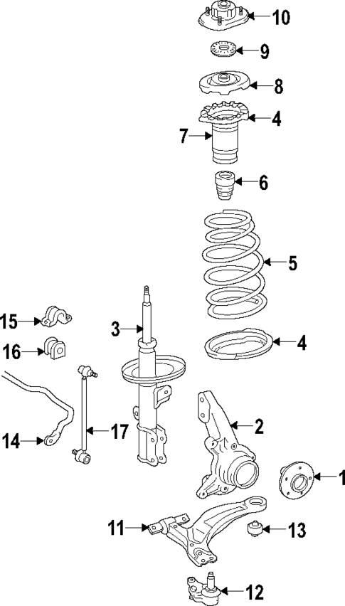 Front Suspension for 2014 Kia Sedona #0