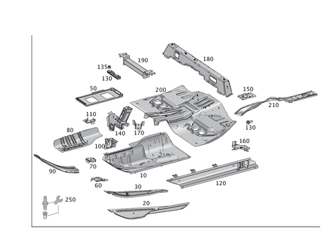 Front Floor for 2016 Mercedes-Benz GL350 #0