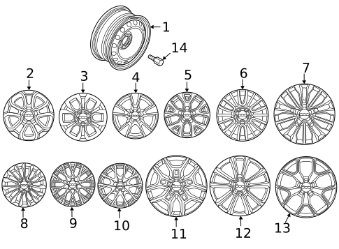 Wheels for 2020 Fiat 500X #0