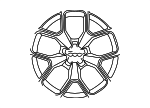 7CH95U00AA - : Wheel, Alloy for Mopar Image