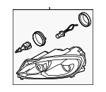 5K0941753B - Electrical: Composite Headlamp for Volkswagen Image