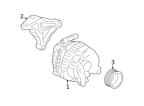 Alternator for 2002 Acura RSX #1