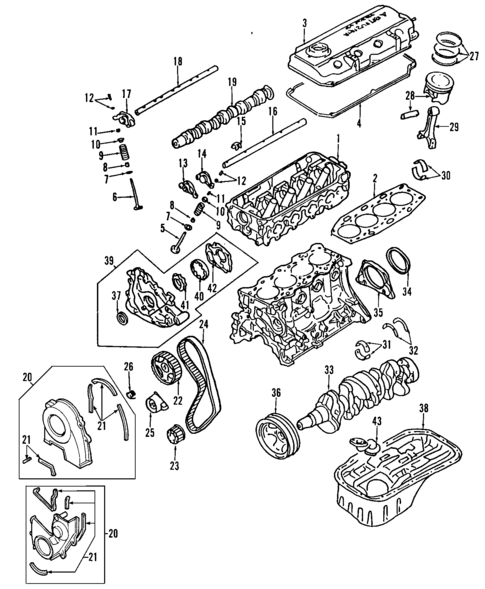 Engine Parts for 1995 Mitsubishi Mirage #0