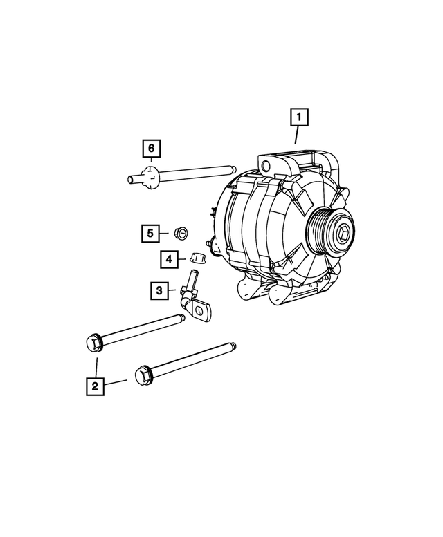 « 68045250AC – Electrical : Alternateur Support pour Mopar Image »