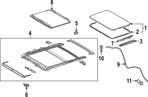 Sunroof for 2023 Lexus LX600 #0