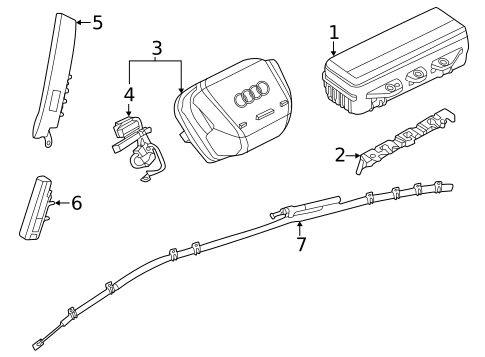 Air Bag System for 2024 Audi Q4 e-tron Sportback #0