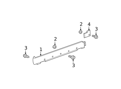 Exterior Trim - Pillars for 2003 Ford Focus #0