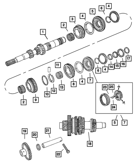 Gear Train for 2002 Chrysler PT Cruiser #0