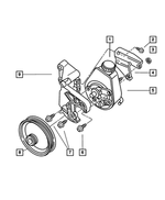 6502135 - Steering: Hex Flange Nut, Mounting for Mopar Image