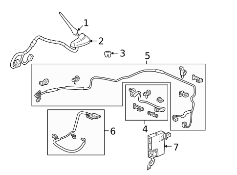 Antenna & Radio for 2007 Honda CR-V #0
