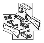 5891047240C1 - Body: Console Base for Toyota: Prius, Prius Prime Image