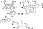 60009129 - Automatic Transmission: Strut Support for Buick: Encore GX | Chevrolet: Trailblazer Image