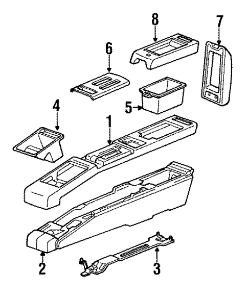 Console for 1989 Pontiac Bonneville #0