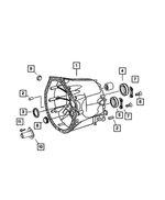 5159142AA - Manual Transmission 6 Speed: Transmission Housing, Front, Case for Dodge: Nitro | Jeep: Liberty Image
