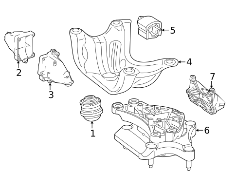 Engine & Trans Mounting for 2016 Mercedes-Benz Metris #0