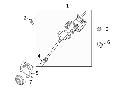 Steering Column Assembly for 2011 Mercury Milan #0