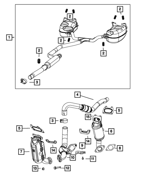 Exhaust System for 2012 Dodge Journey #3