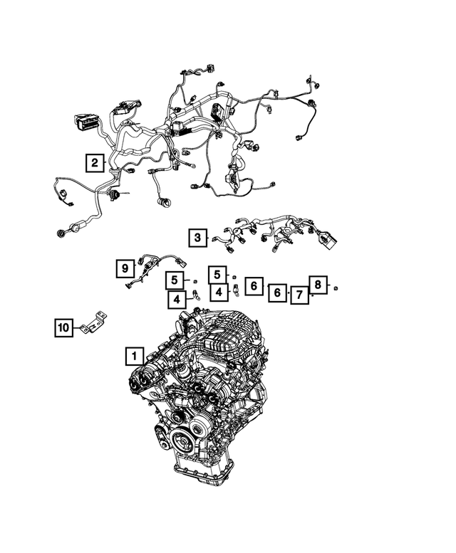 68428606AC - Electrical: Engine Wiring for Mopar Image image