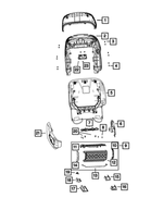 6SM131T5AD - Interior Trim: Front Seat Back Panel for Mopar Image