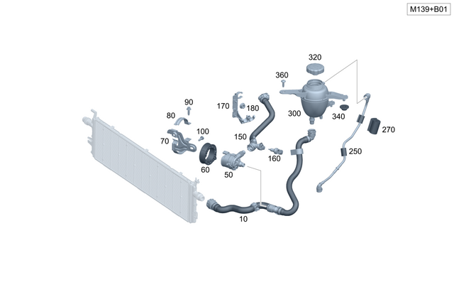 2065013300 - Cooling/Auxiliary Heating: Coolant Hose for Mercedes-Benz Image image