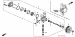 56167P2A003 - Engine: SPACER, PUMP SEAL for Honda Image