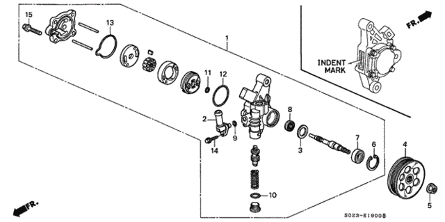 P.S. Pump for 1997 Honda Civic #0