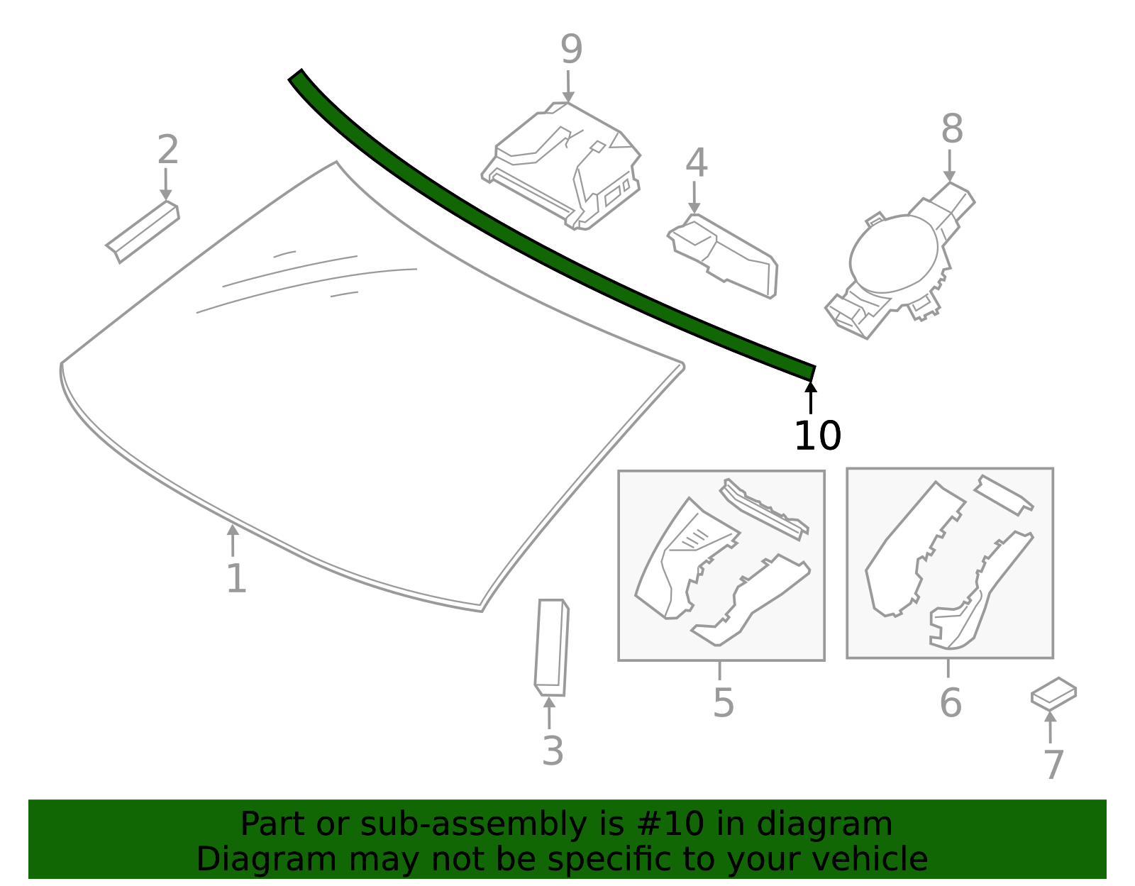 Genuine Toyota Reveal Molding part# 75533-WAA01 for 2020