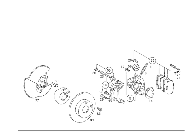 2014200215 - : Brake Anchor for Mercedes-Benz Image