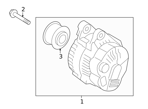 Alternator for 2015 Hyundai Tucson #1