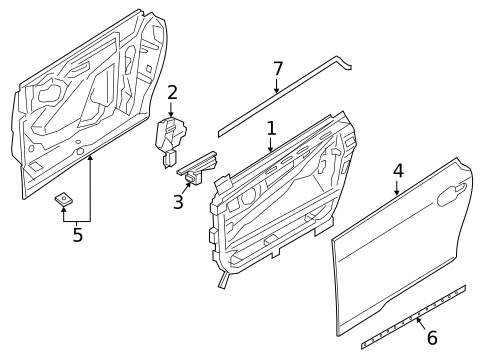 Door & Components for 2020 BMW i3 #1
