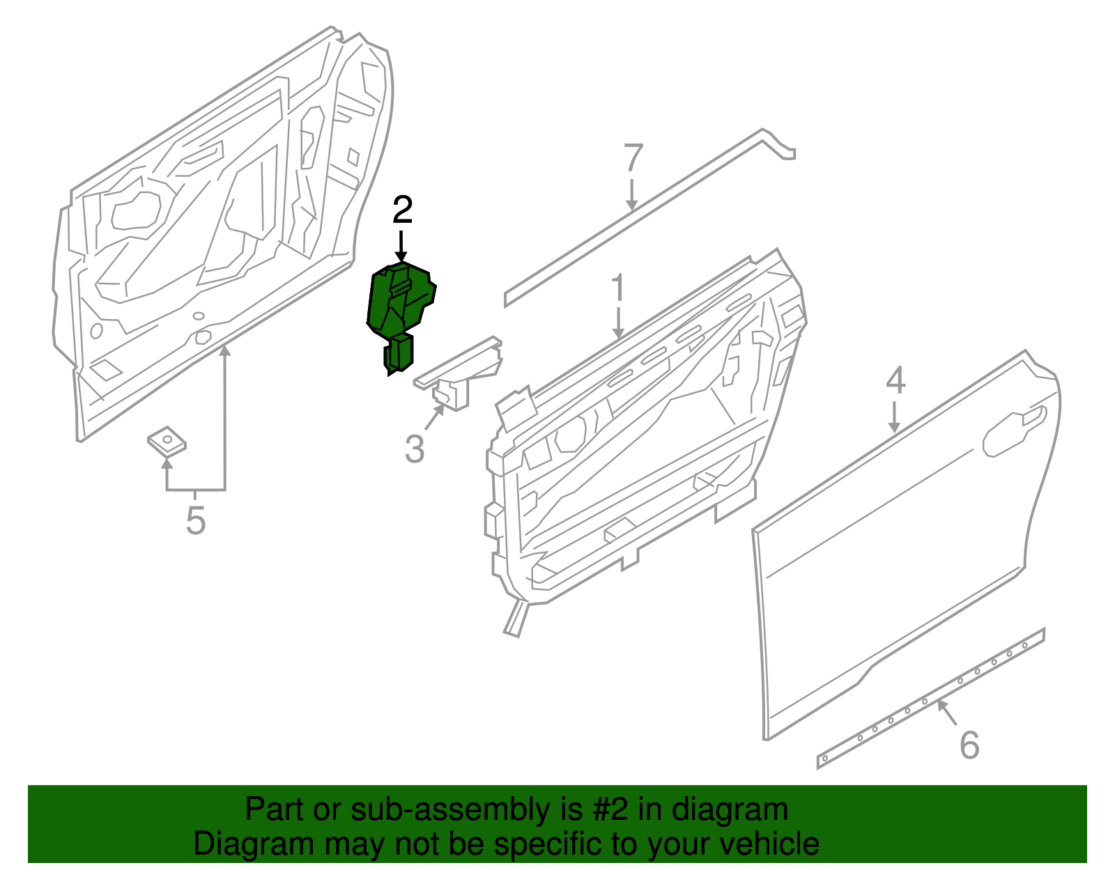 Door Shell Pad - BMW (51717316458)