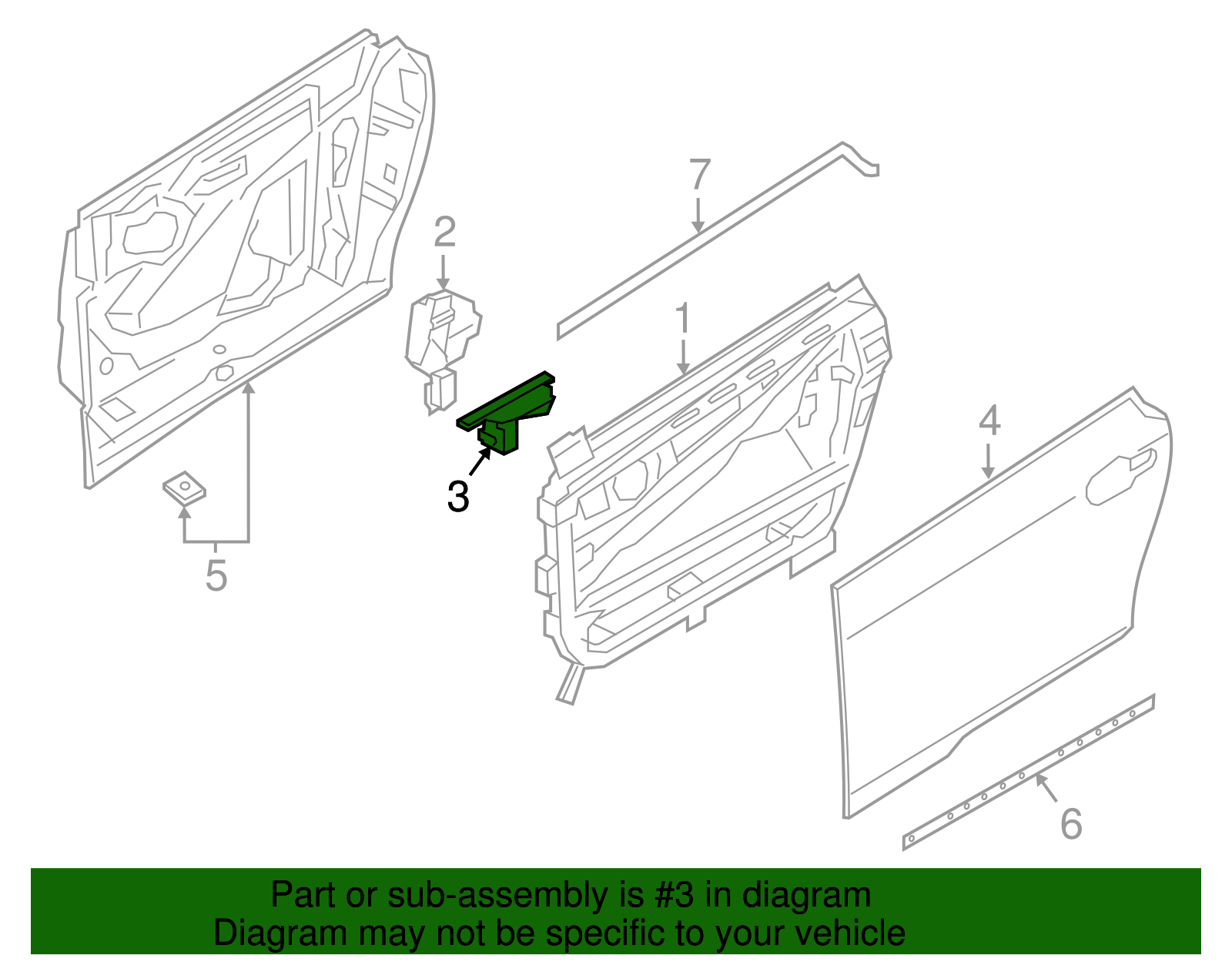 Door Shell Pad - BMW (51717316455)